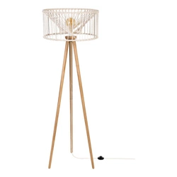 Reve Floor Lamp 1xE27 Max.15W LED Oiled Oak/Cream 124417104