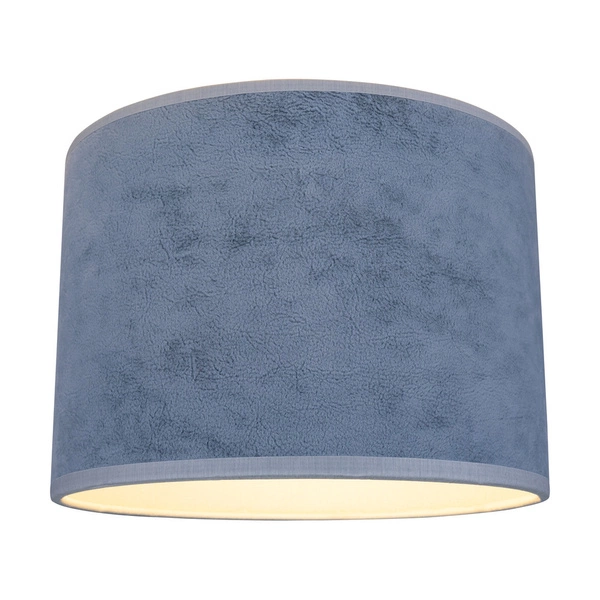 Lampshade Cylinder E27 H30 Blue Velvet A0426