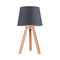 Tripod Table Lamp 1xE27 Max.40W Oiled oak/Transparent/Anthracite 6114074