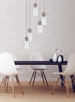 Lampa Wisząca Alessandro 5xE27 Max.60W Miedź Metal/Przezroczysty Kabel PCV/Przezroczyste Szkło 1760513