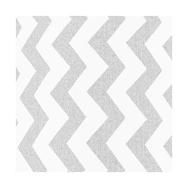 Lampshade Cylinder E27 H40 White-Blue Cotton with zigzag pattern A0268