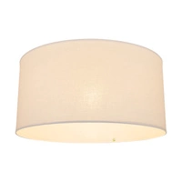 Lampshade Cylinder E27 H30 White Cotton with ECO Foil A0088