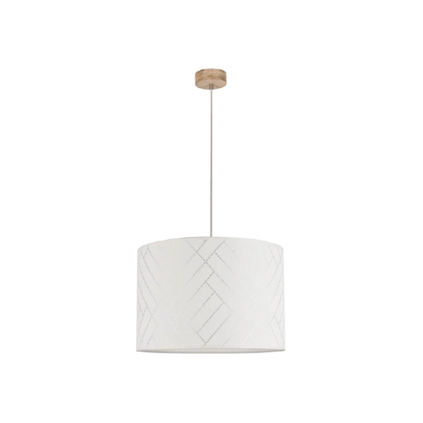 Punto Pendant Lamp 1xE27 Max.60W Oiled Oak/Transparent PVC/Multicolor 164940174
