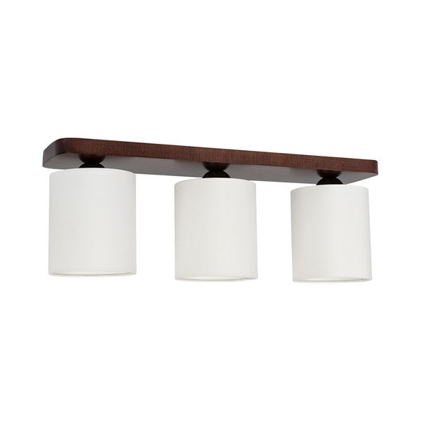 Jenta Ceiling Lamp 3xE27 Max.25W Walnut/White