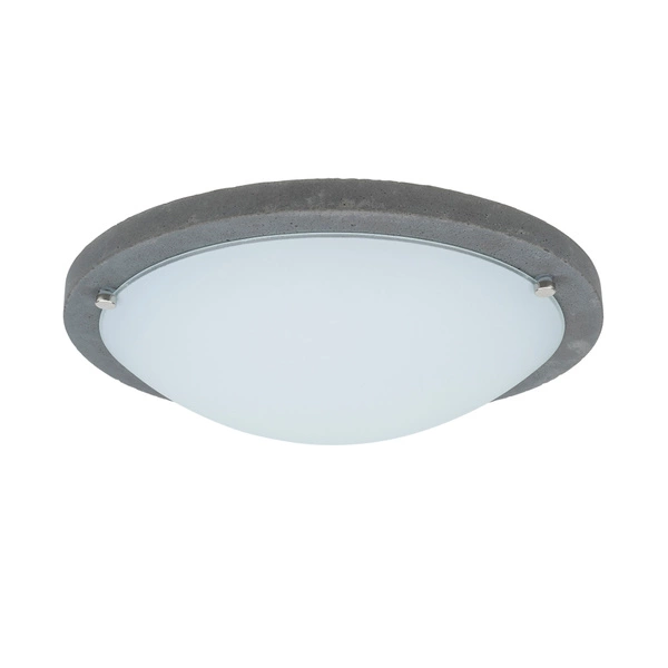 Rocky Ceiling Lamp 1xLED 24V Integrated 1200lm 2700K 13W Gray Concrete/White Glass 4753036