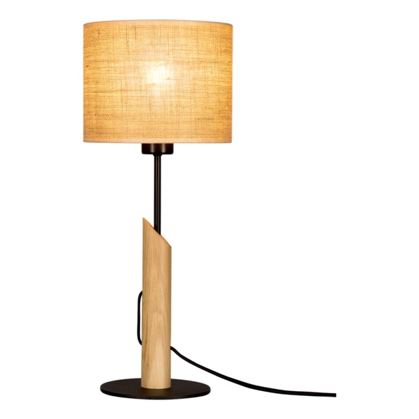 Colette Jute Lampa Stołowa 1xE27 Max.40W Czarny/Dąb Olejowany/Czarny/Beżowy 862014904