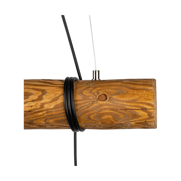 Trabo Pino Pendant Lamp 3xE27 Max.60W Stained Pine/Black PVC/Black 68315351