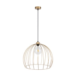 Coop Pendant Lamp 1xE27 Max.60W Gold Metal/Black Metal/Black Fabric Cable 18821920