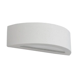 Block Wall Lamp 1xE27 Max.40W White Concrete/Frosted Glass 8972137