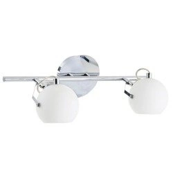 Ida Ceiling Lamp Incl. 2xLED Integrated 800lm 2700K 3W Chrome Metal/White Glass 2760228