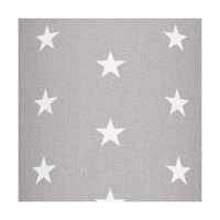 Lampshade Cylinder E27 H20 Gray-White Fabric with stars pattern A1324
