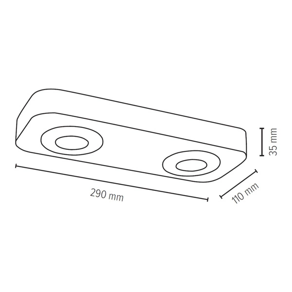 Sunniva Ceiling Lamp Incl.2xLED 5W Oiled Oak/Satin 2291274