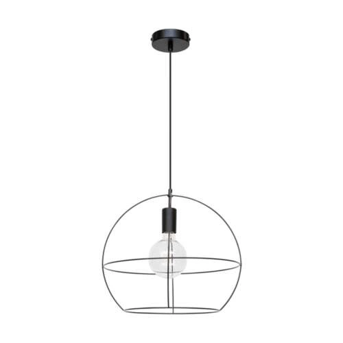 Casa Palla Lampa Wisząca 1xE27 Max.60W Czarny/Czarny PVC 17849104