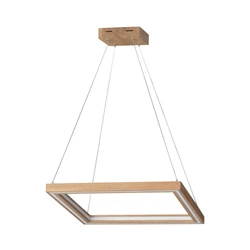 Legno Pendant Lamp ''In&Out'' 2xLED 24V Integrated 5320lm 3000K 57W Oiled Oak/Transparent PVC Cable 1529274