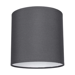 Lampshade Cylinder E27 H25 Graphite Fabric A0569
