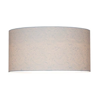 Leila Pendant Lamp 1xE27 Max.60W Chrome Metal/Transparent PVC Cable/Multicolor Paper+PCV Shade with Paisley pattern 3563028