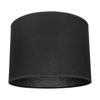 Lampshade Cylinder E27 H35 Black Cotton A0217