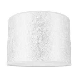 Lampshade Cylinder E27 H20 Silver Fabric A1304
