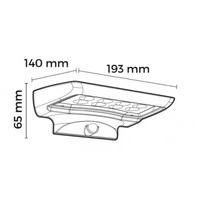 Kinkiet solarny TIGRE czarny CS1060350