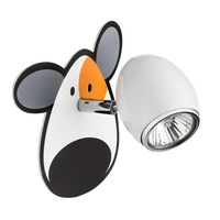 Doggy Wall Lamp 1xGU10 Max.50W White Metal/Chrome Metal/Multicolor Synthetic Material with Dog Pattern 2104102