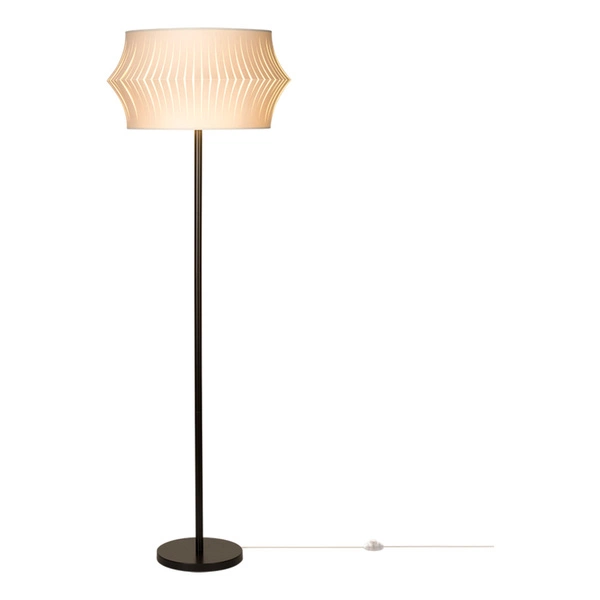 Lotus Floor Lamp 1xE27 Max.60W Black/Black PVC/Grey 124640104