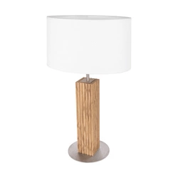 Riflet Table Lamp 1xE27 max. 40W Oiled Oak/Matte Nickel/White Large 7012912311535