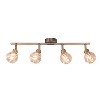 Lampa sufitowa Wave w zestawie 4xG9 Max.28W Patynowy metal/przezroczyste szkło 2102411