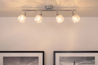 Lampa sufitowa Wave w zestawie 4xG9 Max.28W Chromowany metal/przezroczyste szkło 2102428