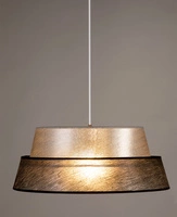 Nevoa Pendant Lamp 1xE27 Max.60W Black/Transparent PVC/Silver-Black 150060104