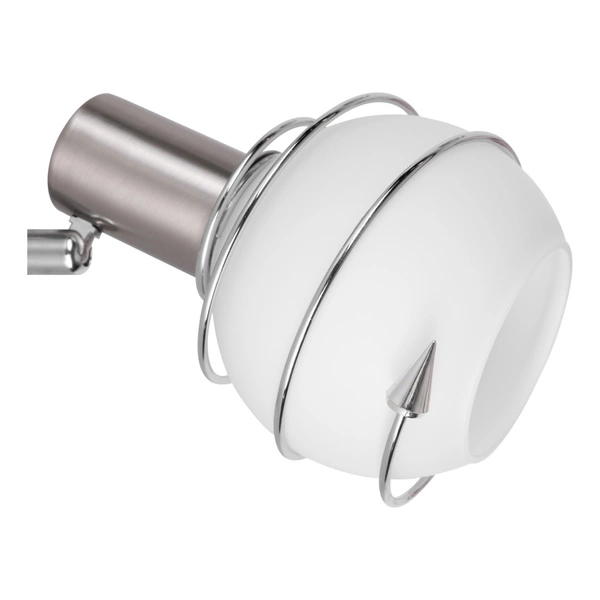 Daria Wall Lamp 1xE14 Max.40W Satin Metal/White Glass 2093127