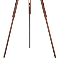Tripod Floor Lamp 1xE27 Max.60W Walnut Beech Wood/Transparent PVC Cable/White Fabric Shade 6021076