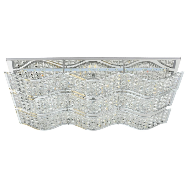 Spindle Ceiling Lamp Incl. LED Integrated 1680lm 4000K 24W Chrome Metal/Transparent Crystal 5962128