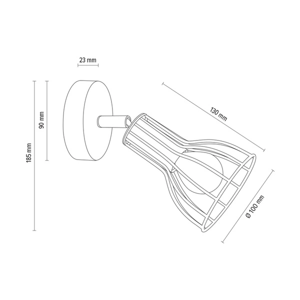 Megan Wall Lamp 1xE14 Max.40W White Metal 2743102