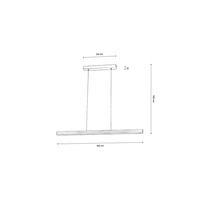 Forestier Lampa Wisząca 1xLED 12V Zintegrowany 12W Sosna Bejcowana/Czarny 158111104