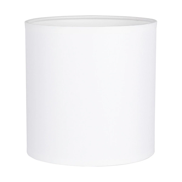 Mocna okrągła lampa stołowa 1xE27 maks. 25W biały beton/czarny kabel PVC/biały klosz z tkaniny 6091937