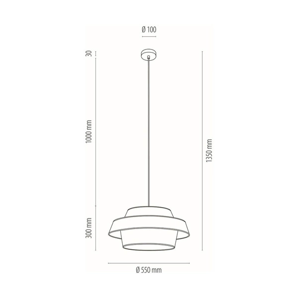 Nevoa Lampa Wisząca 1xE27 Max.60W Czarny/Transparentny PVC/Czarny-Złoty-Srebrny 150089104