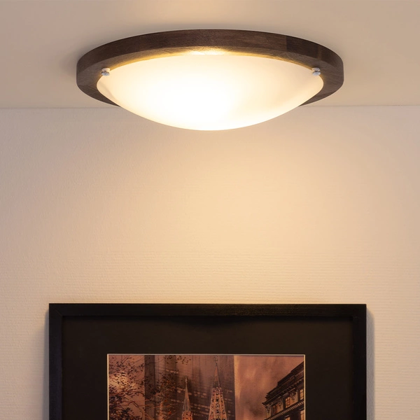 Frida Ceiling Lamp 2xE27 Max.40W Walnut/White 4753476