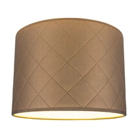 Lampshade Cylinder E27 H30 Gold Synthetic Fabric A0936