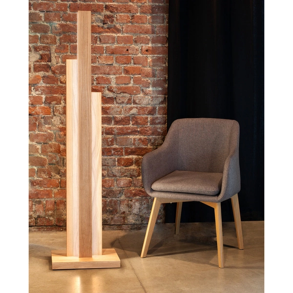 Manhattan Floor Lamp 3xLED 24V Integrated 5600lm 3000K 60W Oiled Oak/Anthracite Fabric Cable ith Touch Dimmer 6481174