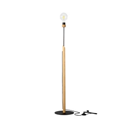 Solange Floor Lamp 1xE27 Max.60W Oiled Oak/Black Metal/Black Fabric Cable 7541904