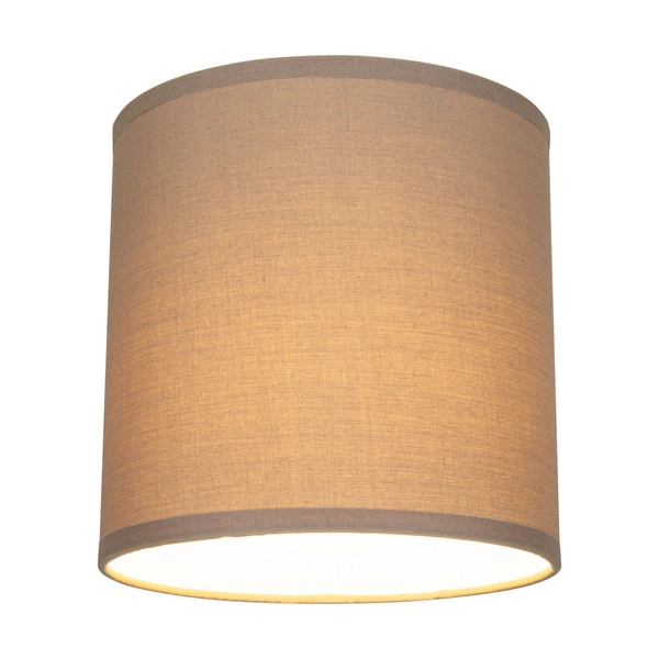 Lampshade Cylinder E27 H25 Brown Fabric A1252