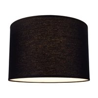 Lampshade Cylinder E27 H30 Black Fabric A0416