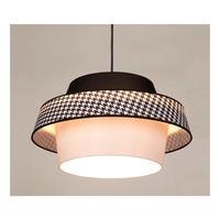 Preto Pepito Pendant Lamp 1xE27 Max.60W Black/Black/Houndstooth-Black-White 150079104