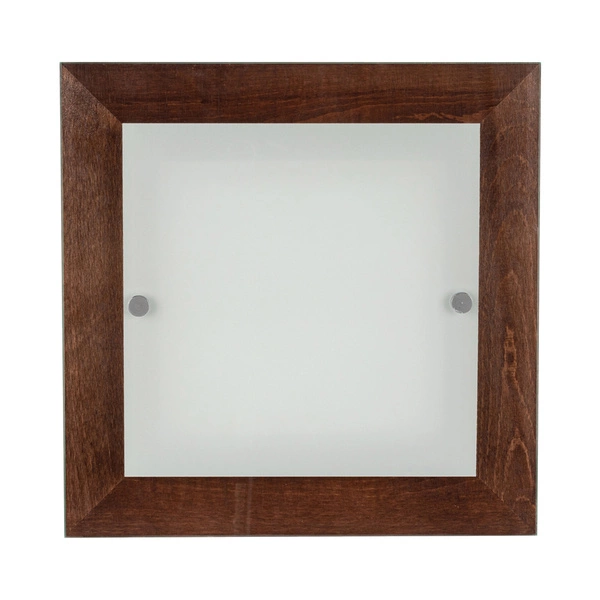 Finn Wall Lamp 1xLED Integrated 1200lm 2700K 14W Walnut Beech Wood/White-Transparent Glass 4022976