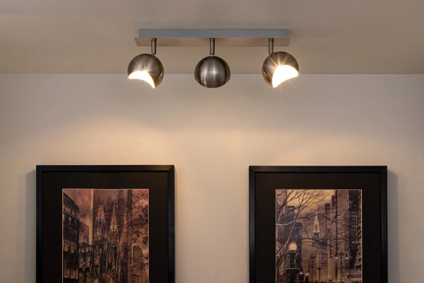 Kumi Ceiling Lamp 3xG9 Max.28W Satin Metal/White Metal 2720327