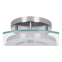 Lampa Sufitowa Minnesota 1xLED Zintegrowana 1600lm 3000K 22W Chrom Metal/Biało-Przezroczyste Szkło 9240128