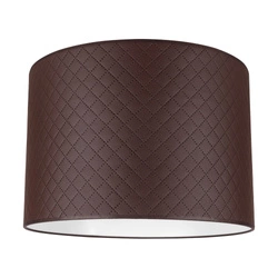 Lampshade Cylinder E27 H35 Brown Fabric A0941