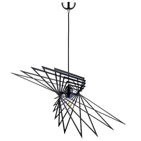 Lampa wisząca PLANET serpentyna czarna 65cm 1872104