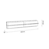 Lampa ścienna SALLY biała prostokąt 60cm 3470128