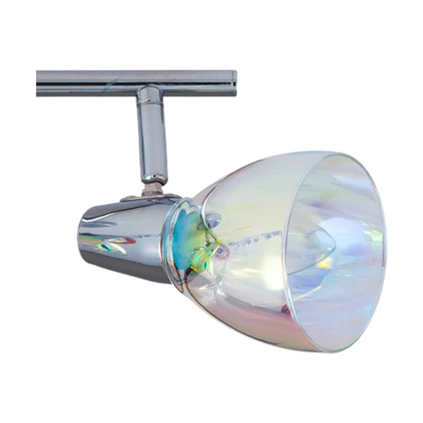Kora Ceiling Lamp 3xE14 Max.40W Chrome Metal/Multicolor Glass 2407328